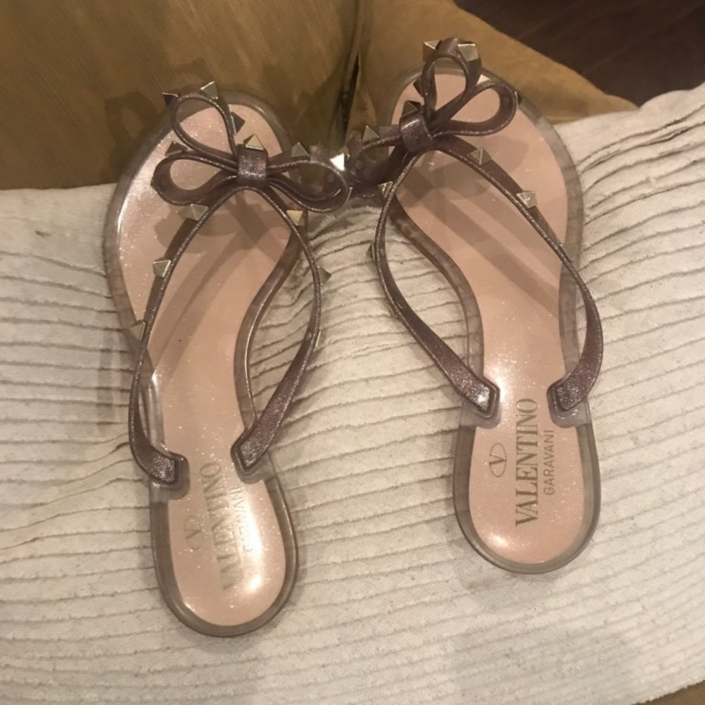 Valentino Jelly Nude Sandals